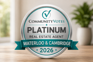 Community Votes Platinum Realtor Waterloo & Cambridge